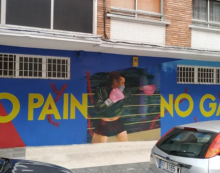 Mural Mantxa – pintor en Vizcaya